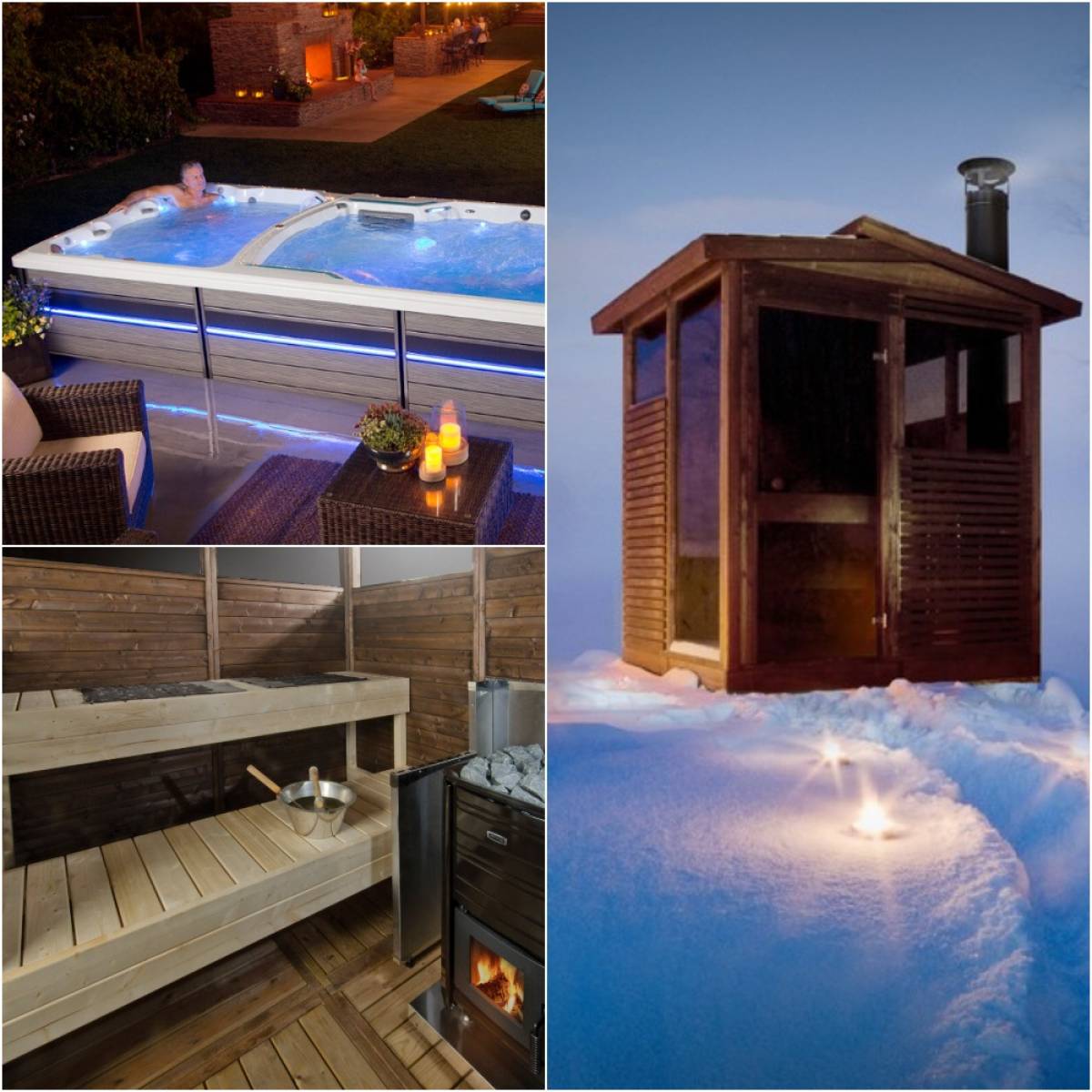 Relaxare la piscină și saună